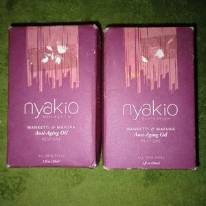 TWO NAYKIO, MANKETTI AND MANFURO, ANTI- AGING OIL, FOR ALL SKIN TYPES.